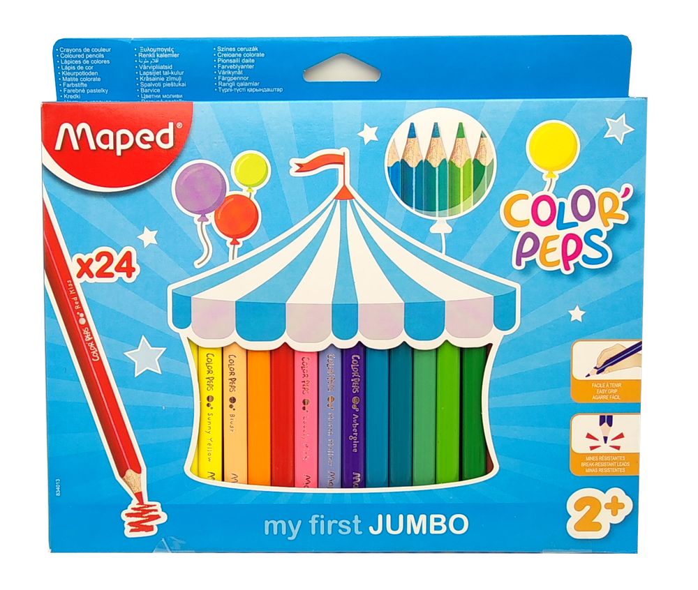 Matite colorate Maped Maxi Early Age scatola da 24