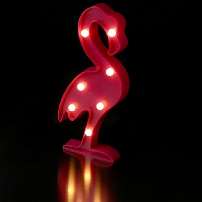 Decorazione con LED Fenicottero