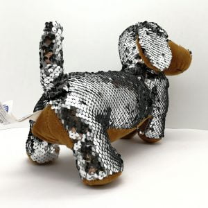 scuoleria.sbs - Bassotto con paillettes reversibili argento