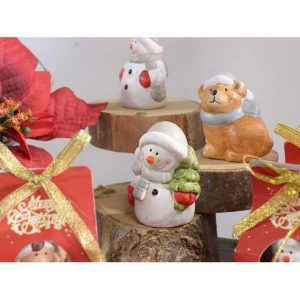scuoleria.sbs - Personaggio natalizio in ceramica in confezione regalo