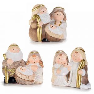 scuoleria.sbs - Natività in ceramica in capanna di carta
