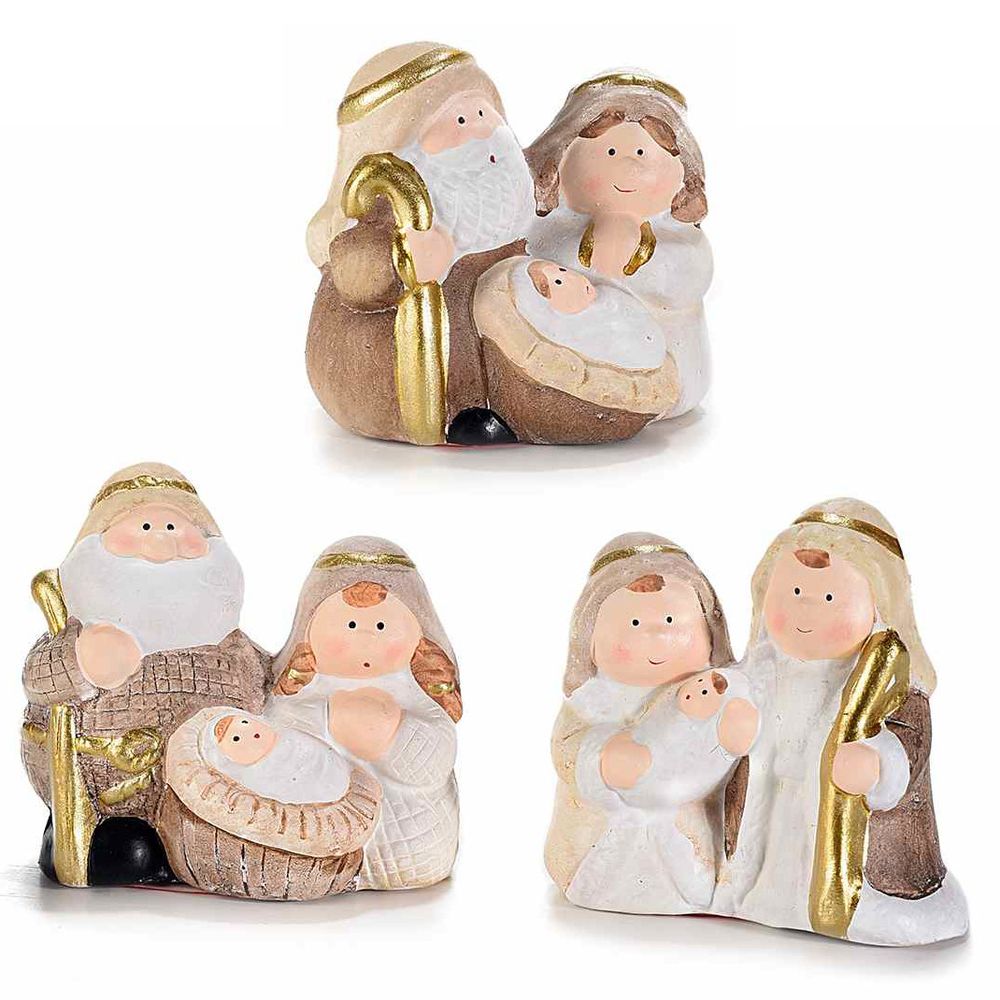 scuoleria.sbs - Natività in ceramica in capanna di carta