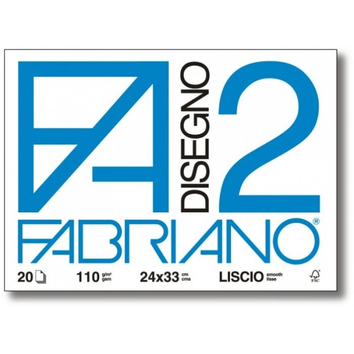 scuoleria.sbs - Album disegno Fabriano 2 Liscio 24x33 cm