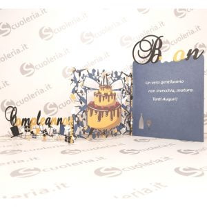 Biglietto auguri Compleanno laser