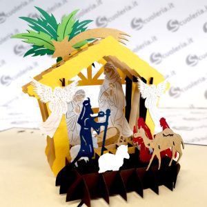 scuoleria.sbs - Biglietto auguri Origamo PopUp La grotta di Betlemme