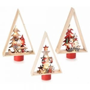 scuoleria.sbs - Albero di Natale in legno con soggetto natalizio