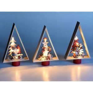 scuoleria.sbs - Albero di Natale in legno con soggetto natalizio
