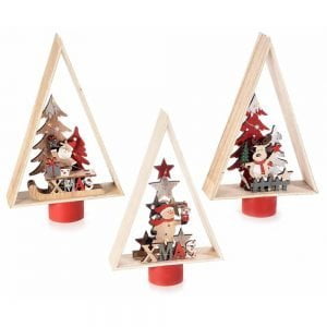 scuoleria.sbs - Albero di Natale in legno con soggetto natalizio