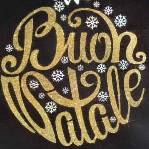 scuoleria.sbs - Sacchetto regalo Natale stampa Oro