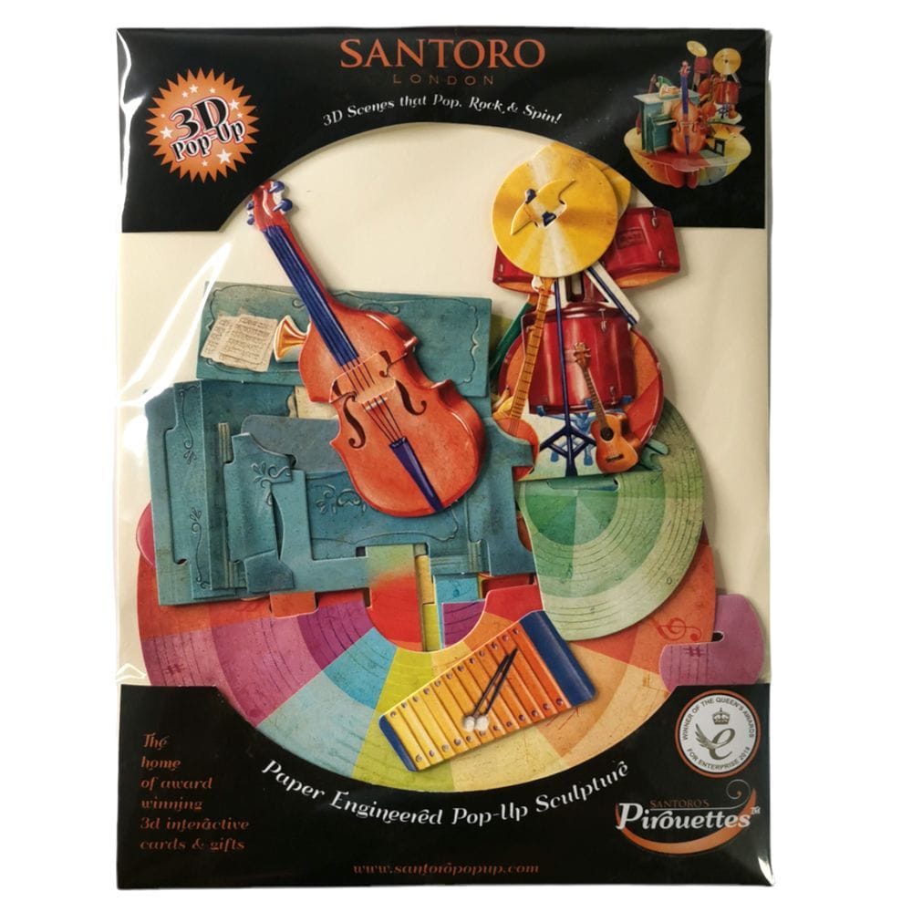 Biglietto auguri SANTORO Pirouettes Music