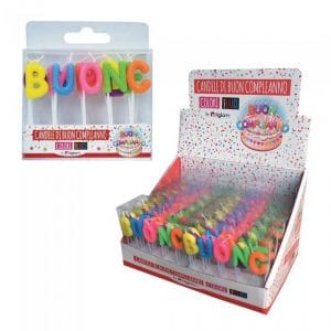 Candeline per torta BUON COMPLEANNO
