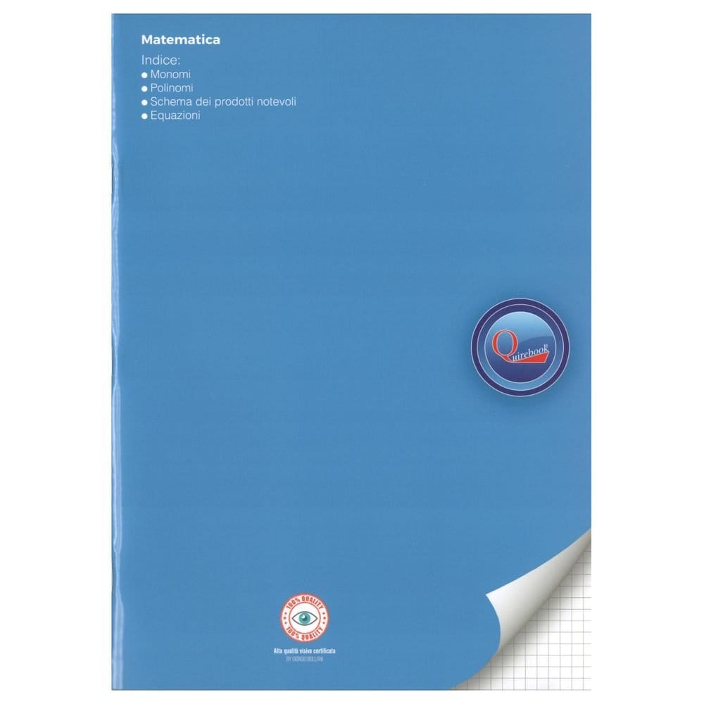 Maxi quaderno didattico QUIREBOOK Matematica secondaria
