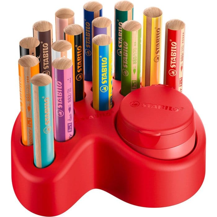 Pastelloni colorati Woody deskset
