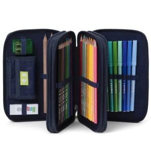 Ergobag Astuccio 3 zip completo Mosaic Stone Bear