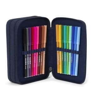 Ergobag Astuccio 3 zip completo Mosaic Stone Bear