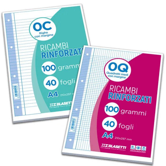 Ricambio rinforzato A4 100gr