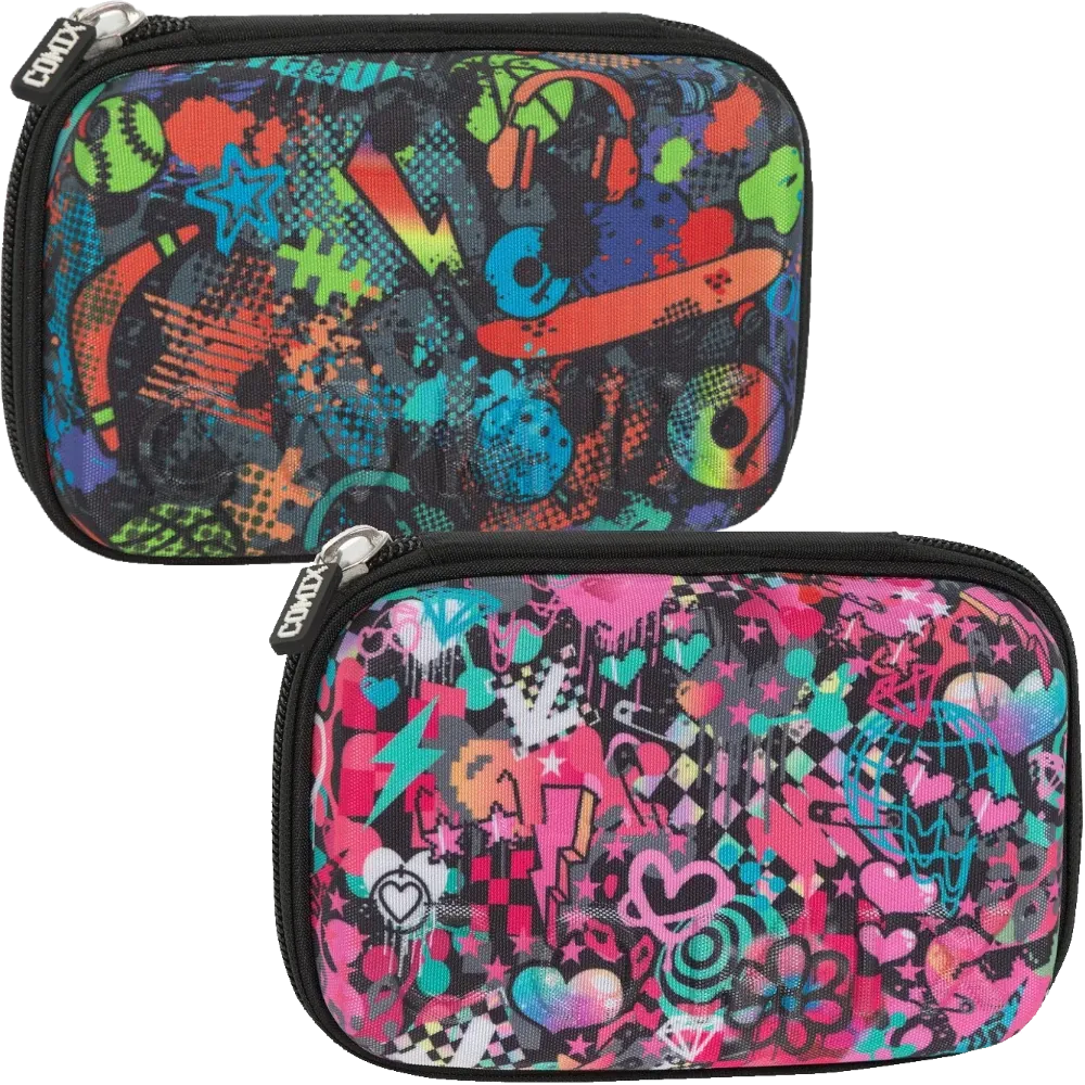Astuccio rigido maxi zip Comix Bright