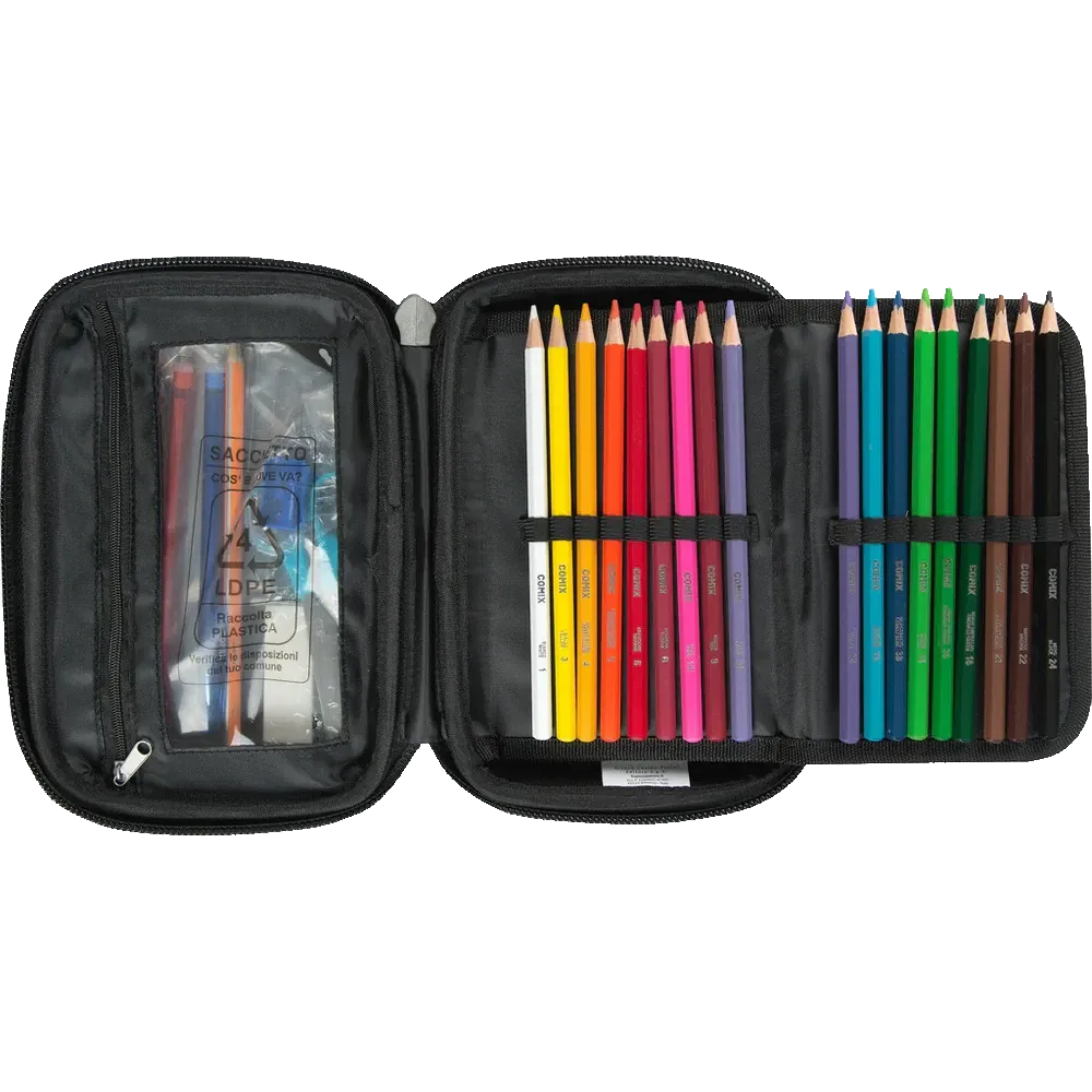 Astuccio rigido maxi zip Comix Bright
