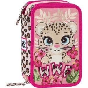 Astuccio 3 zip completo WWF Leopardo